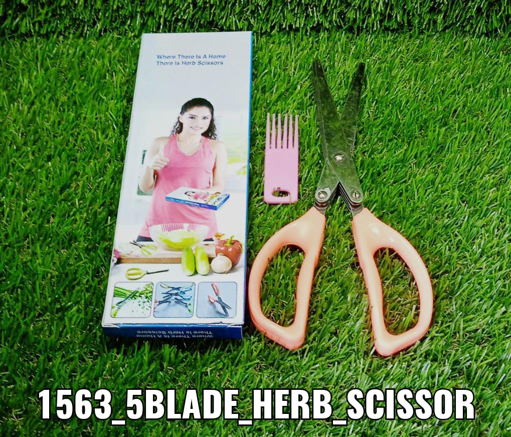 Stainless Steel 5 - Blade Herb Scissors - infinityexculsivestore.com