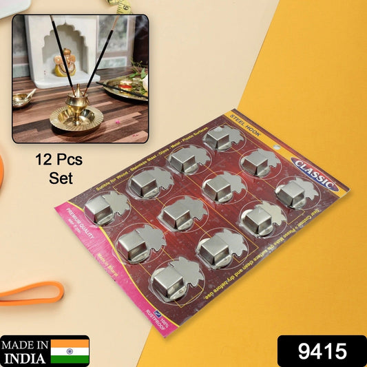 Stainless Steel Agarbatti Stand (12 Pack): Self - Adhesive, Wall Mounted - infinityexculsivestore.com