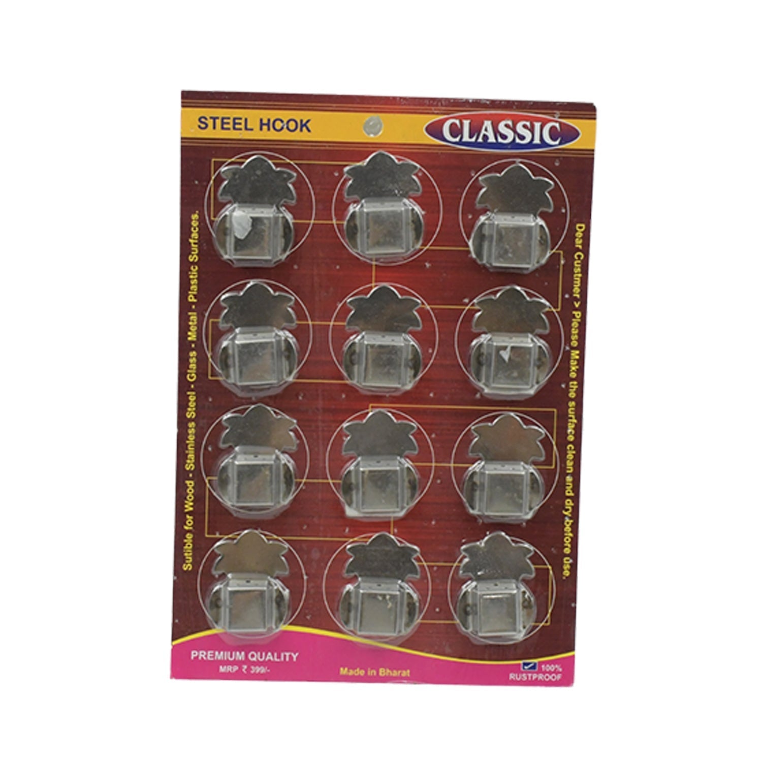 Stainless Steel Agarbatti Stand (12 Pack): Self - Adhesive, Wall Mounted - infinityexculsivestore.com