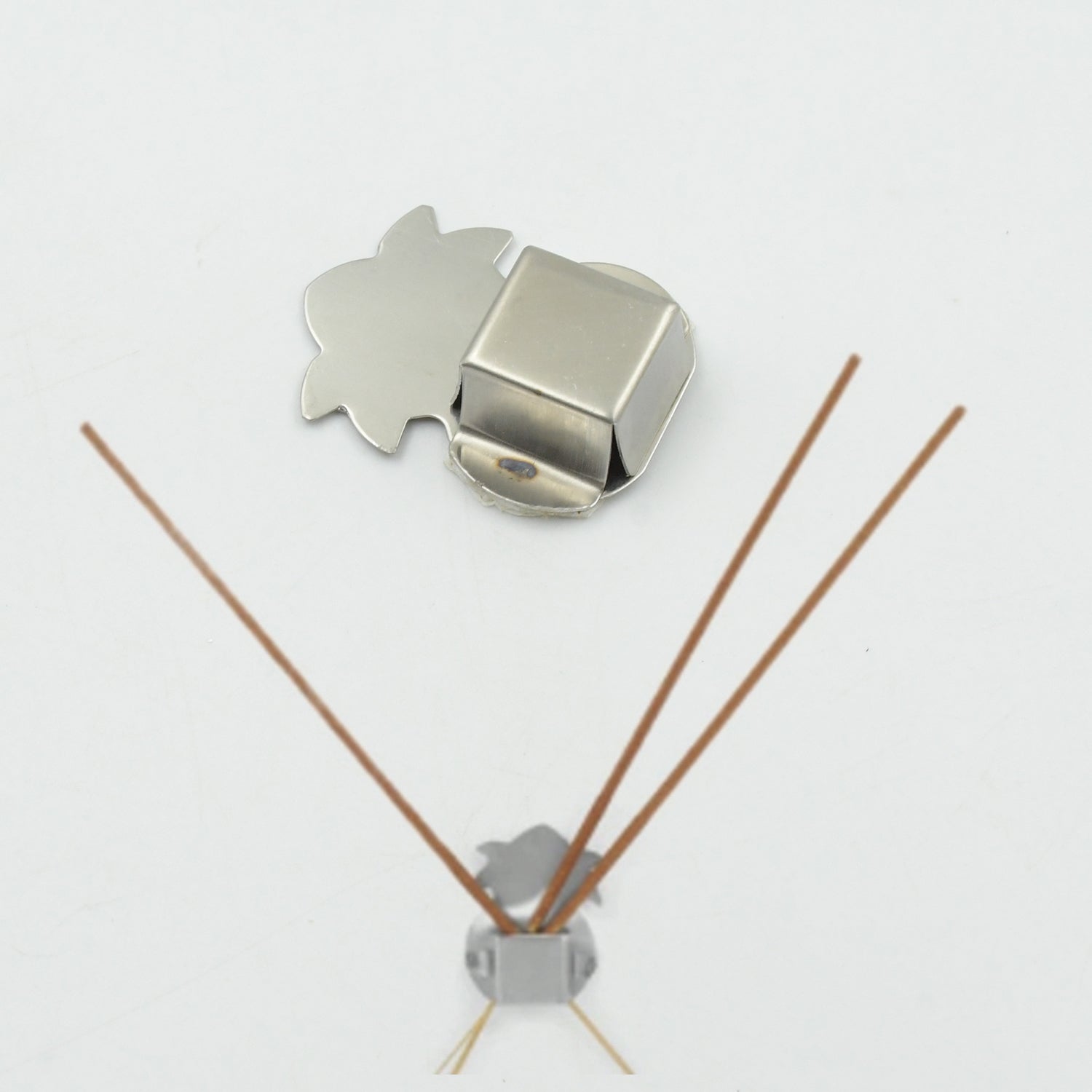 Stainless Steel Agarbatti Stand (12 Pack): Self - Adhesive, Wall Mounted - infinityexculsivestore.com