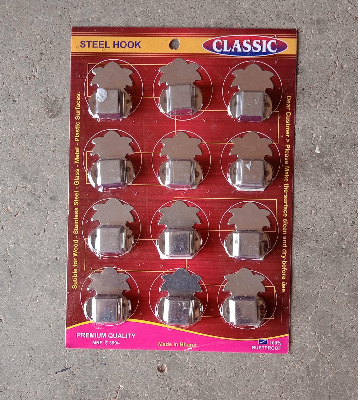 Stainless Steel Agarbatti Stand (12 Pack): Self - Adhesive, Wall Mounted - infinityexculsivestore.com