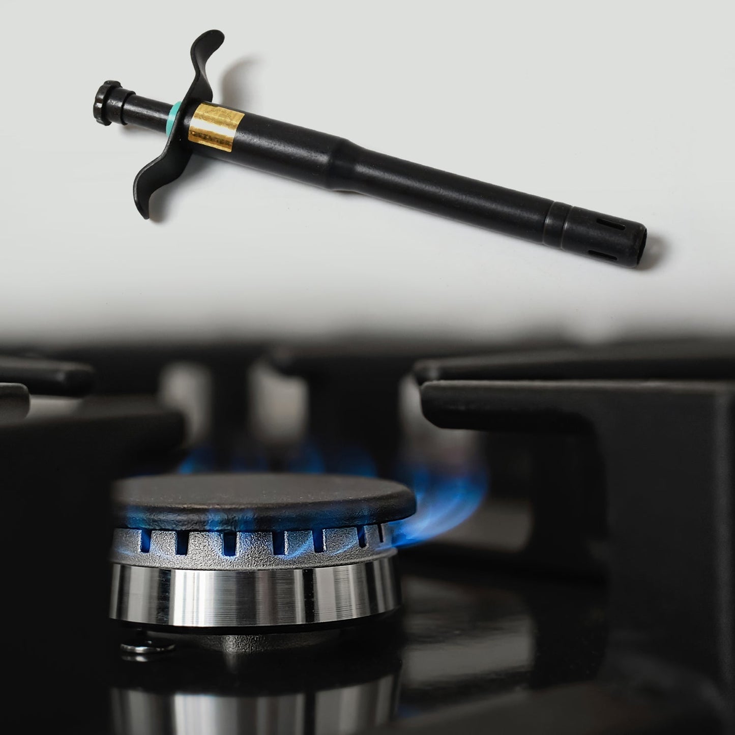 Stainless Steel Black Gas Lighter for Kitchen Gas Stove, Long Lasting, Unbreakable Lighters for Gas Stoves, Restaurants & Kitchen (1 Pc) - infinityexculsivestore.com