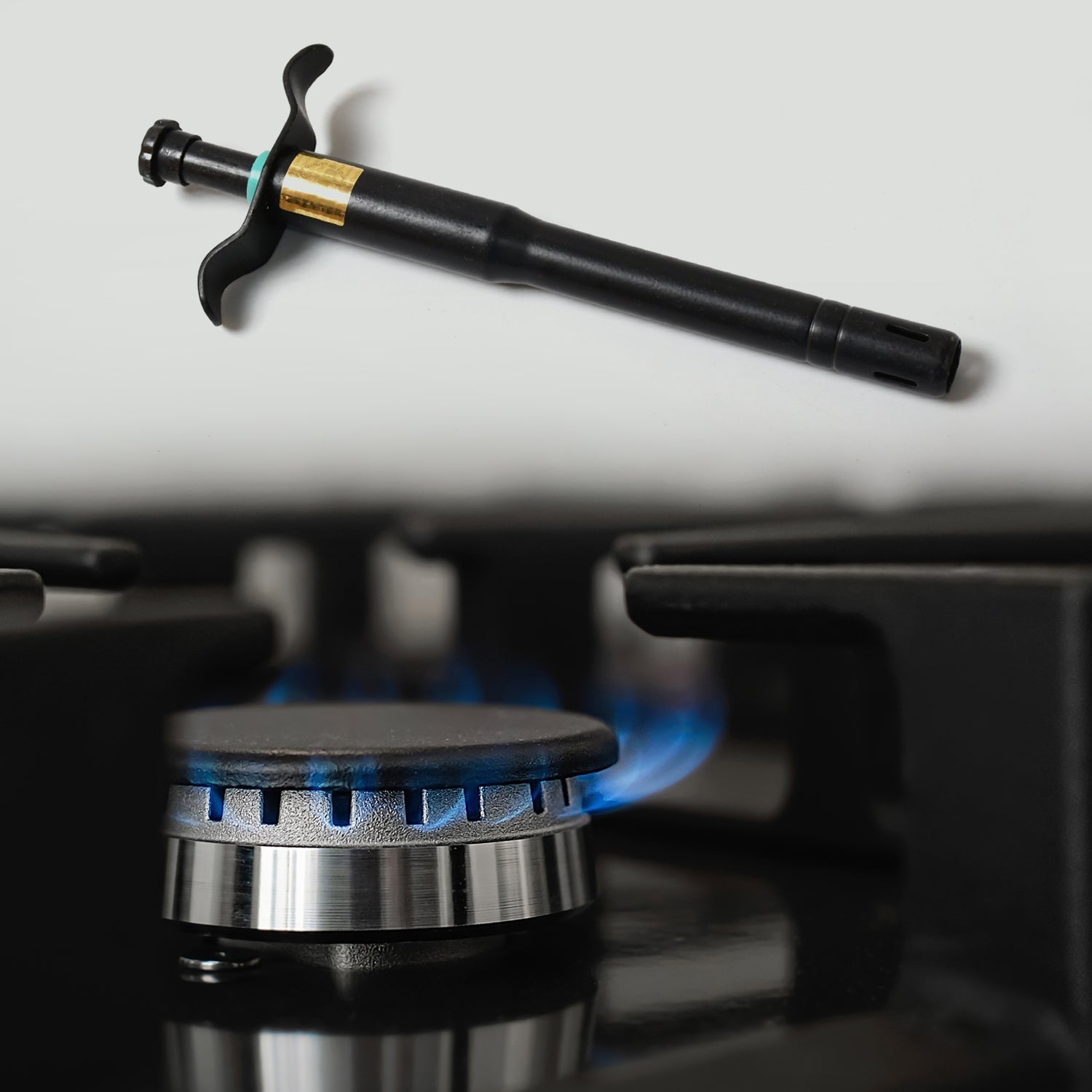 Stainless Steel Black Gas Lighter for Kitchen Gas Stove, Long Lasting, Unbreakable Lighters for Gas Stoves, Restaurants & Kitchen (1 Pc) - infinityexculsivestore.com