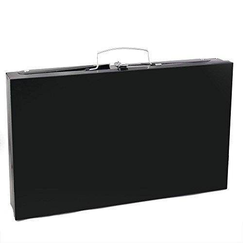 Stainless Steel Briefcase Style Barbecue Grill Toaster (Medium, Black) - infinityexculsivestore.com
