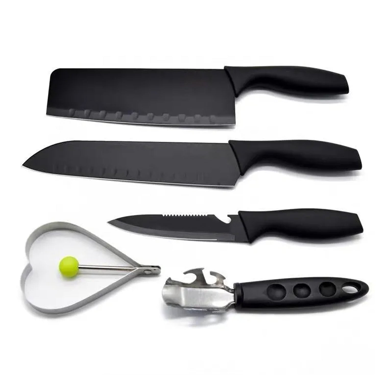 Stainless Steel Chef Knife Set, 5pc Kitchen Cutlery - infinityexculsivestore.com