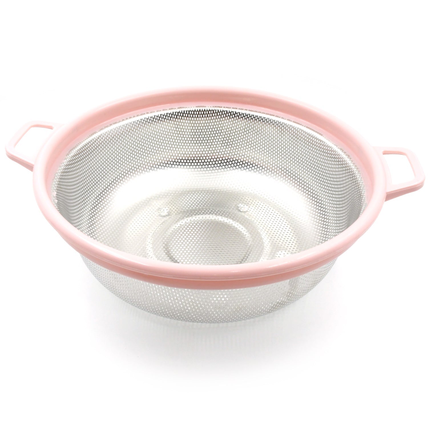 Stainless Steel Colander with Handle - Large Metal Mesh Basket Strainer (1 pc) - infinityexculsivestore.com