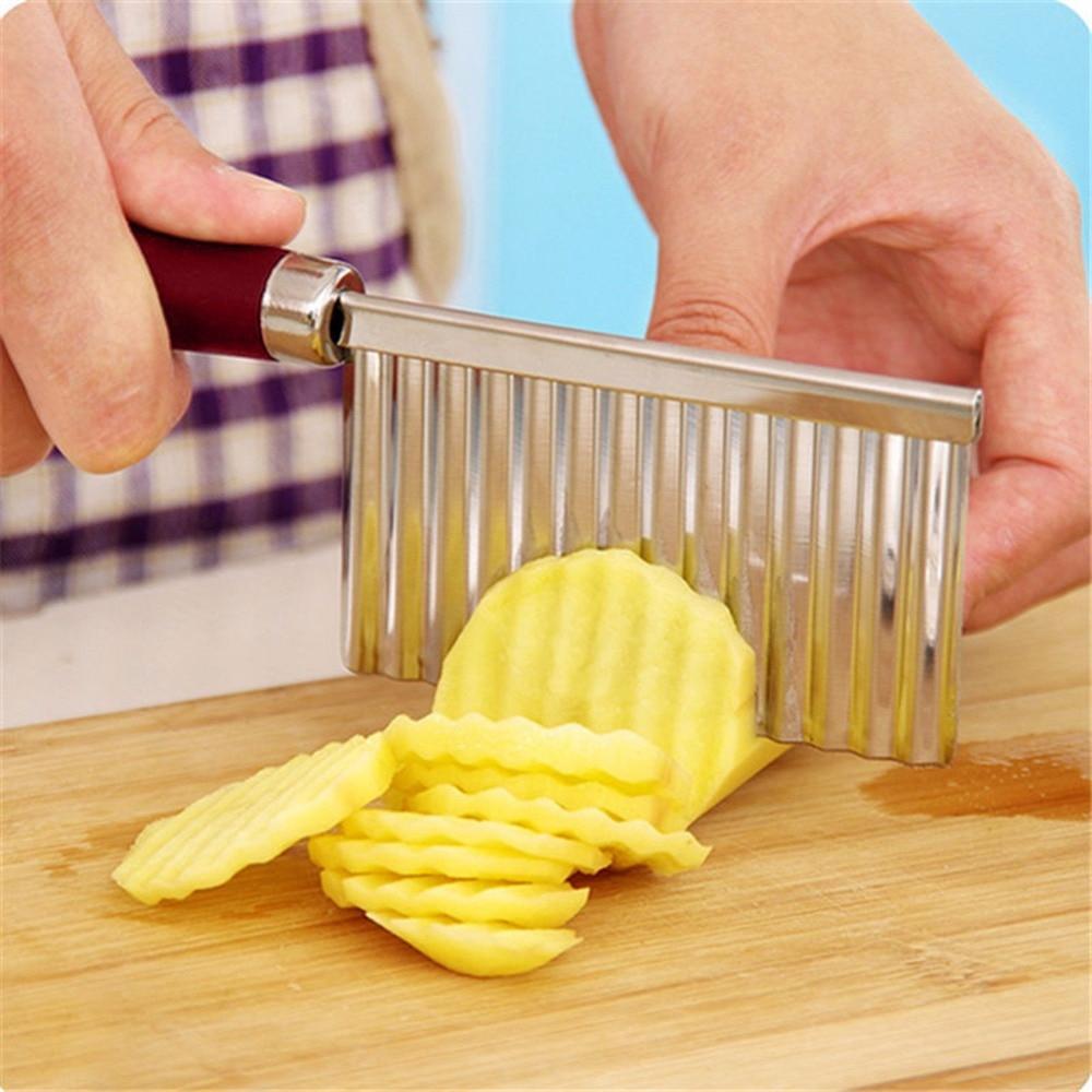 Stainless Steel Crinkle Cutter Knife for Salad and Vegetables - infinityexculsivestore.com