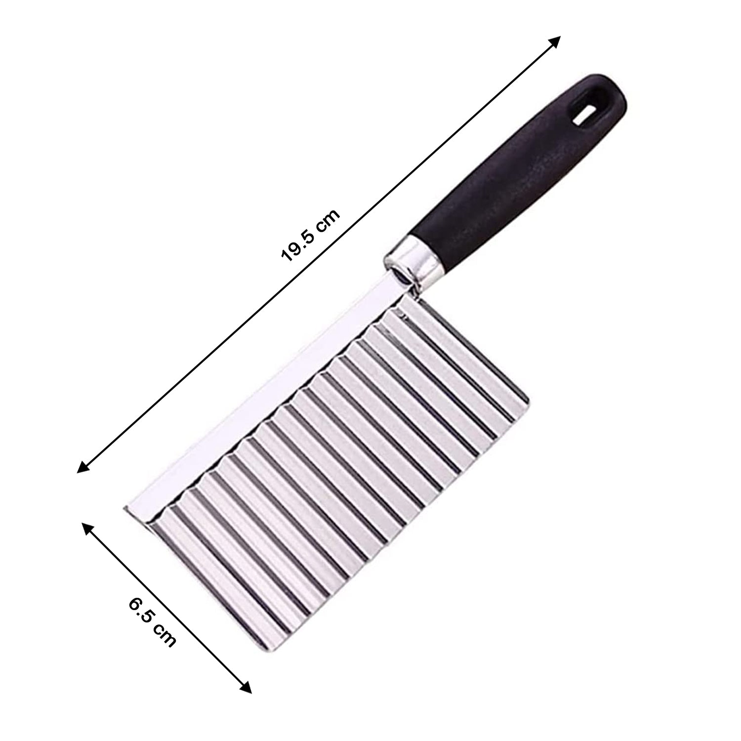 Stainless Steel Crinkle Cutter Knife for Salad and Vegetables - infinityexculsivestore.com
