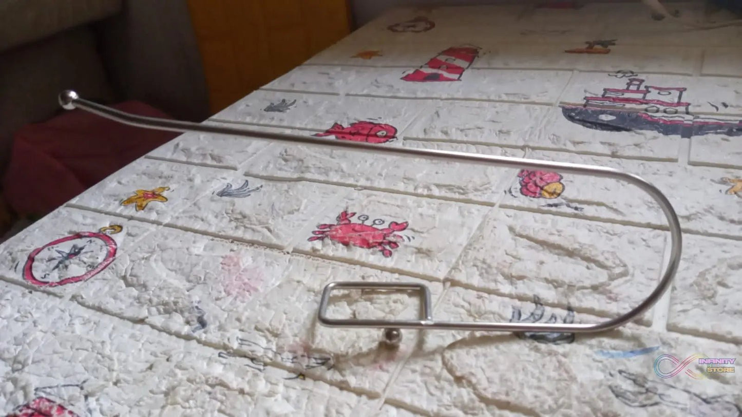 Stainless Steel Drill Free Self - Adhesive Paper Roll Holder Tissue Paper Stand Towel Bar Hanger Kitchen Towel Holder for Kitchen Bathroom Toilet (Pack of 1) - infinityexculsivestore.com