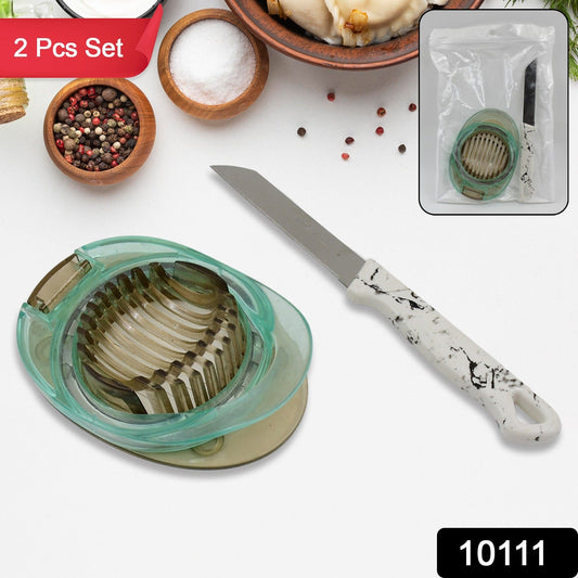 Stainless Steel, Egg Slicer & Knife (2 Pc Set) - infinityexculsivestore.com