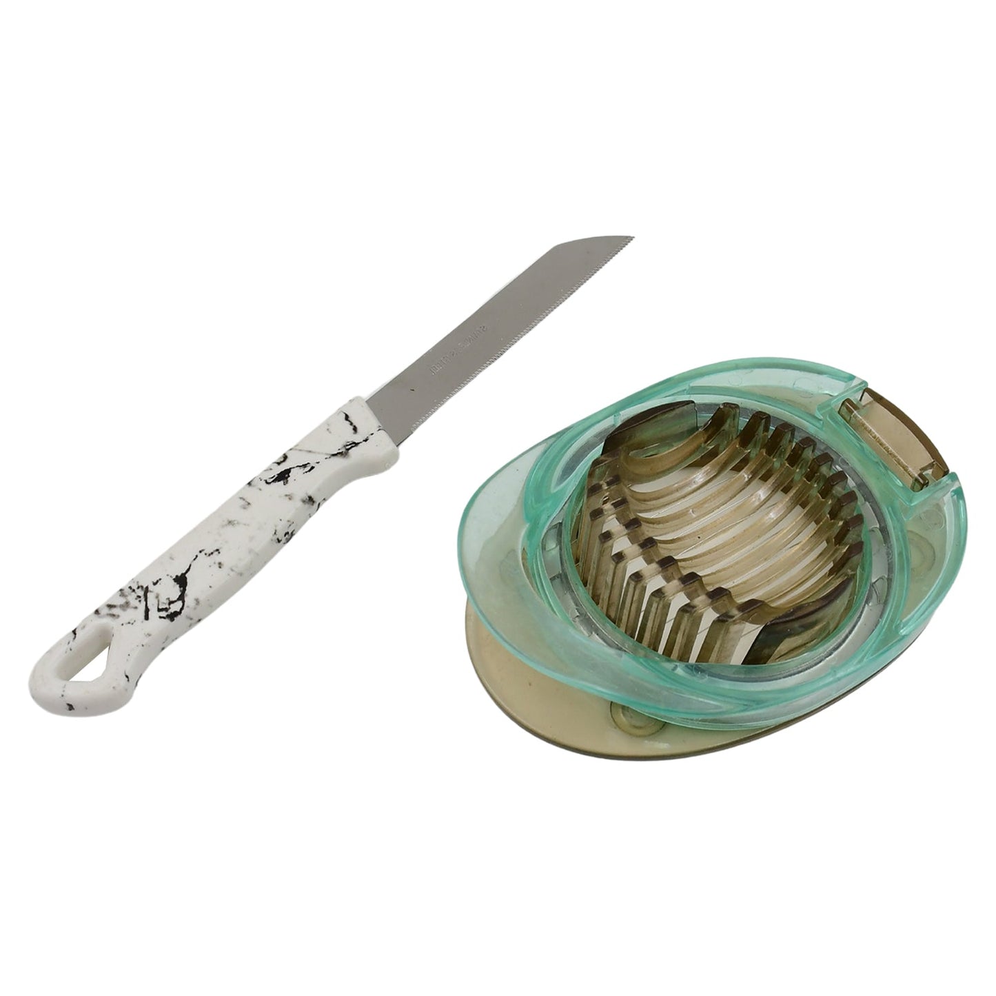 Stainless Steel, Egg Slicer & Knife (2 Pc Set) - infinityexculsivestore.com