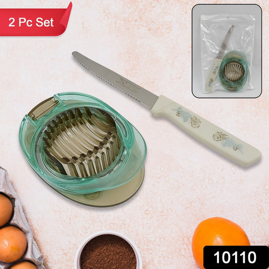 Stainless Steel, Egg Slicer & Knife (2 Pc Set) - infinityexculsivestore.com