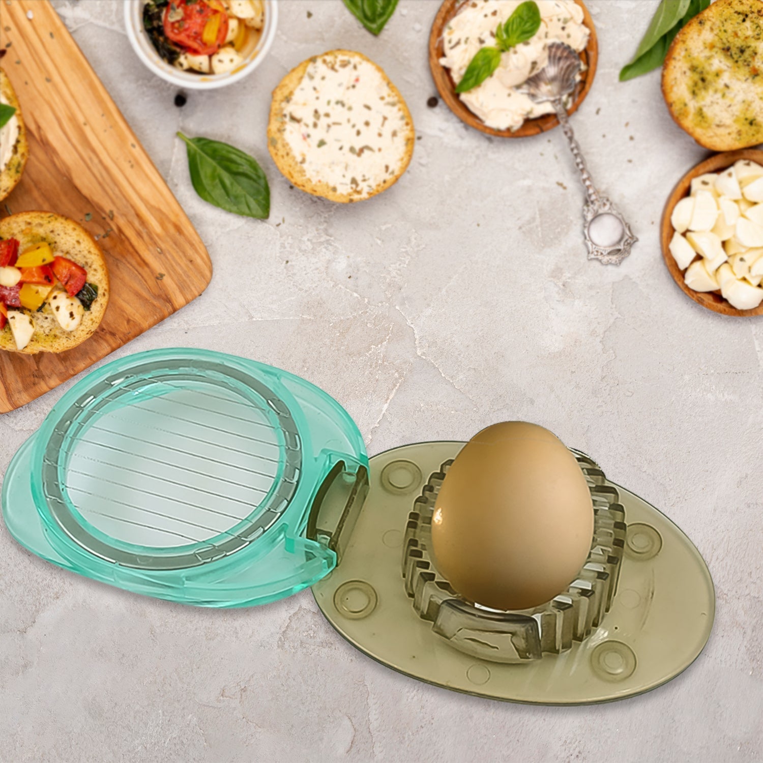 Stainless Steel, Egg Slicer & Knife (2 Pc Set) - infinityexculsivestore.com