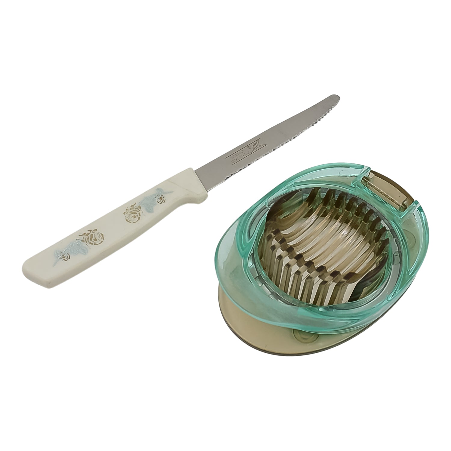Stainless Steel, Egg Slicer & Knife (2 Pc Set) - infinityexculsivestore.com