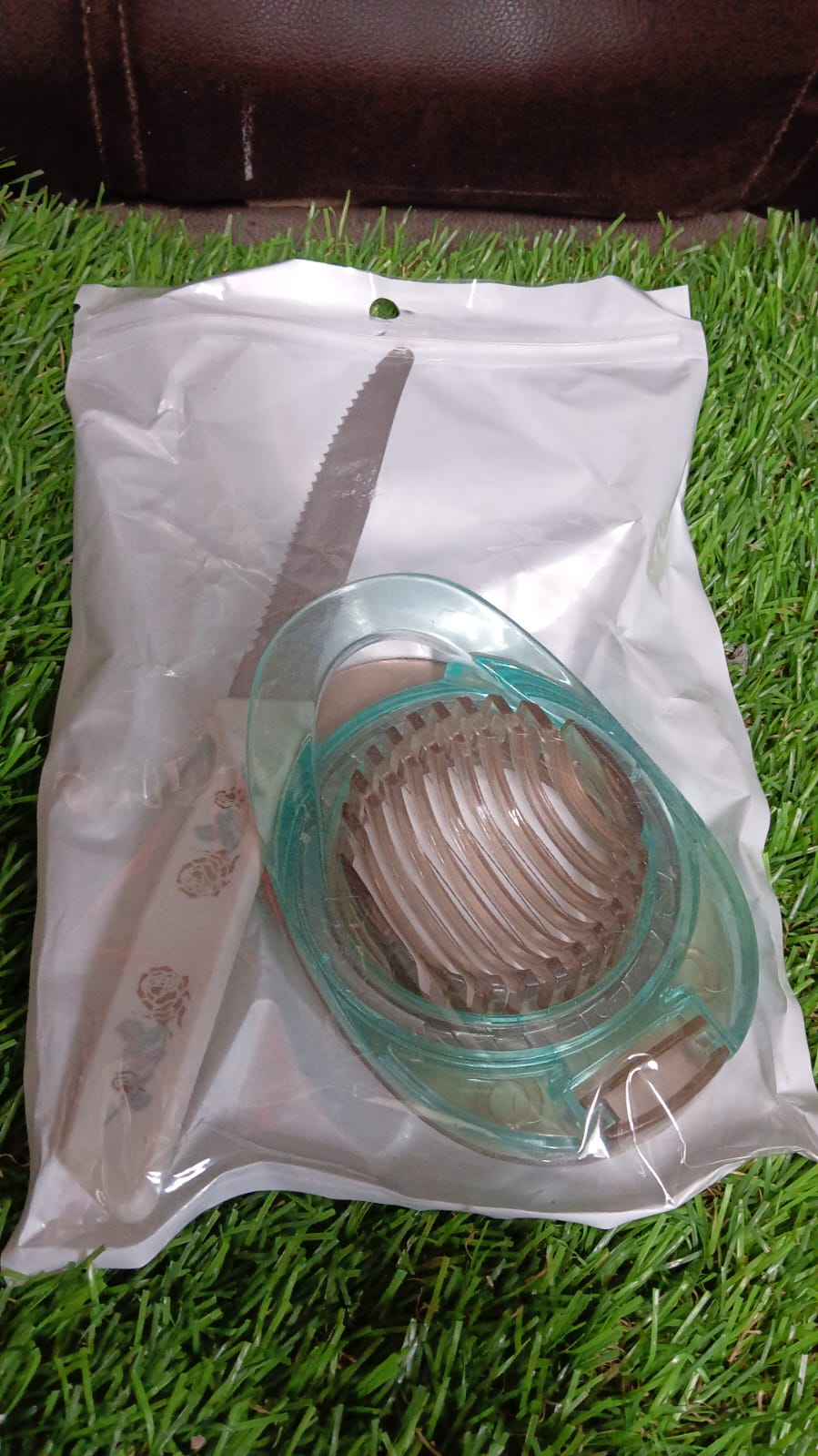 Stainless Steel, Egg Slicer & Knife (2 Pc Set) - infinityexculsivestore.com