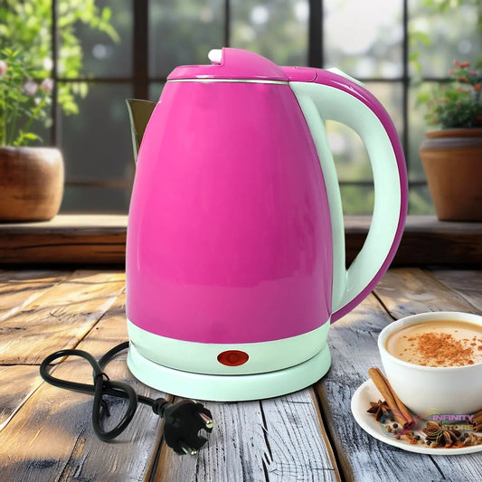 Stainless Steel Electric Kettle 1500 Watt (2 Ltr.) - infinityexculsivestore.com
