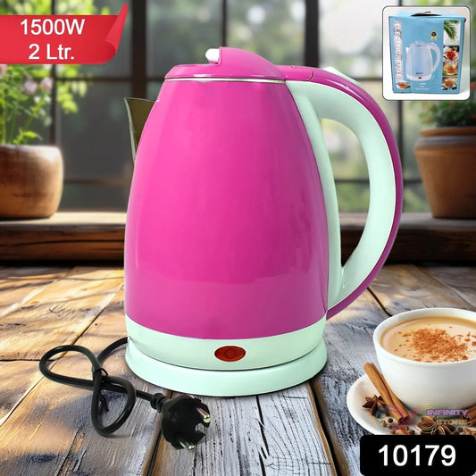 Stainless Steel Electric Kettle 1500 Watt (2 Ltr.) - infinityexculsivestore.com