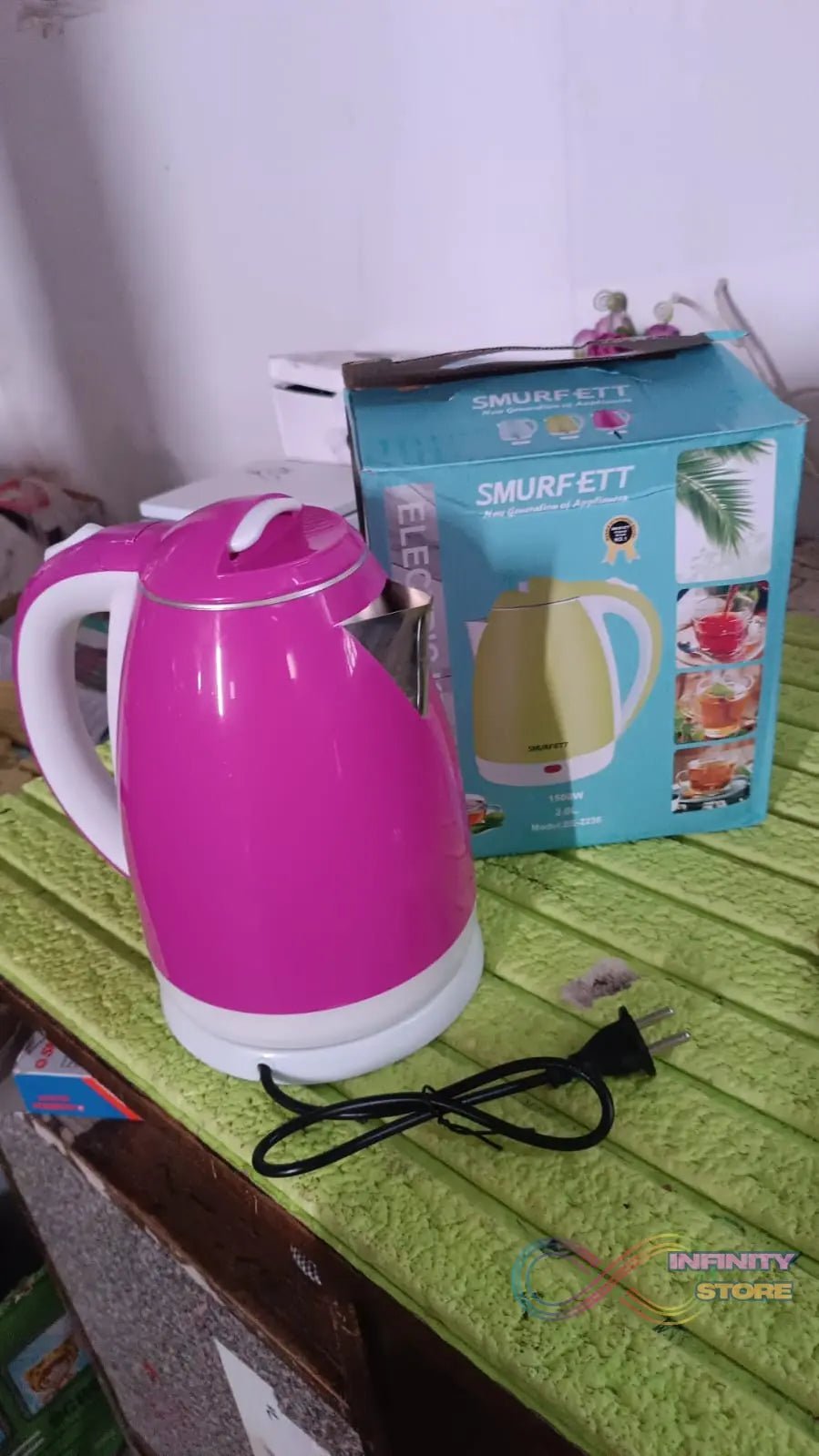 Stainless Steel Electric Kettle 1500 Watt (2 Ltr.) - infinityexculsivestore.com