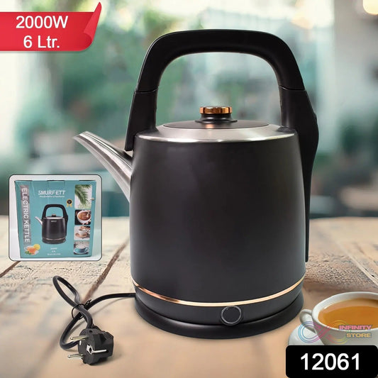 Stainless Steel Electric Kettle 2000 Watt (6 Ltr.) - infinityexculsivestore.com