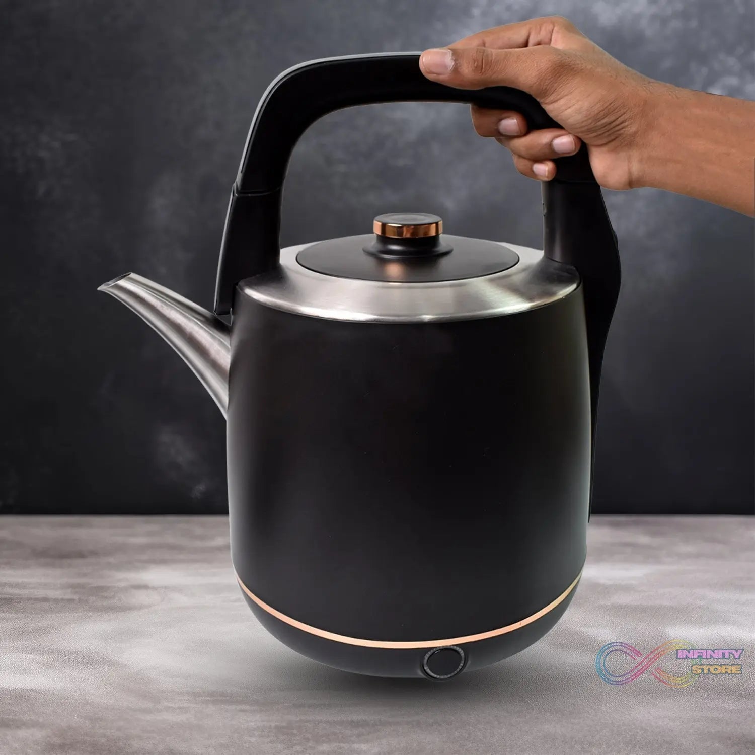 Stainless Steel Electric Kettle 2000 Watt (6 Ltr.) - infinityexculsivestore.com