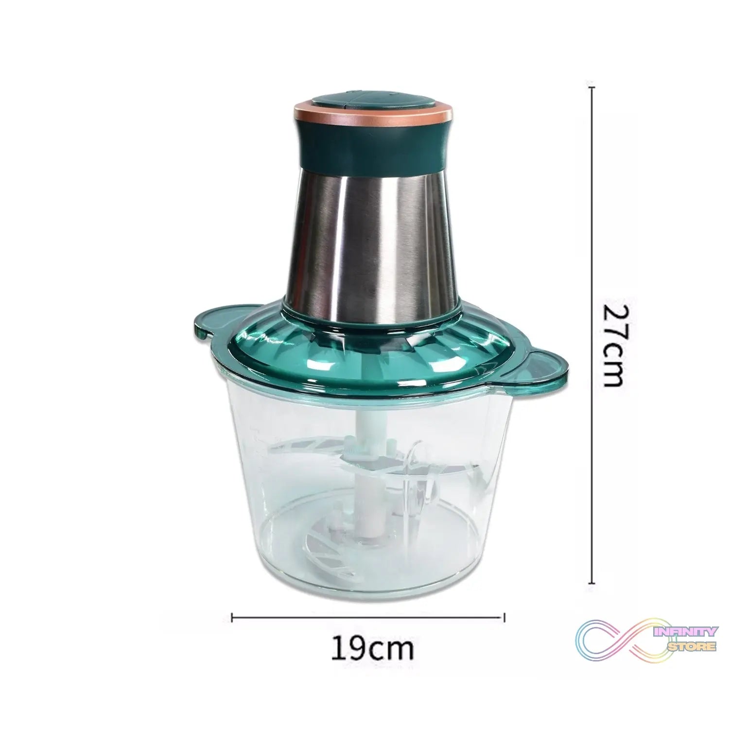 Electric meat grinder with stainless steel bowl for versatile chopping