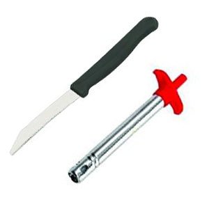 Stainless Steel Electronic Gas Lighter and Knife (2 in 1) - infinityexculsivestore.com