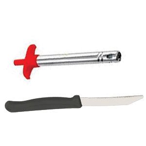 Stainless Steel Electronic Gas Lighter and Knife (2 in 1) - infinityexculsivestore.com