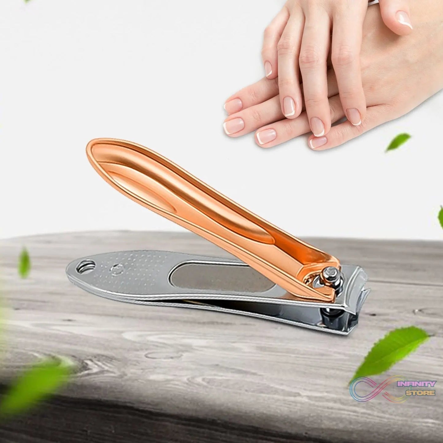 Stainless Steel Folding Portable Large Nail Clippers with Nail File (1 Pc) - infinityexculsivestore.com