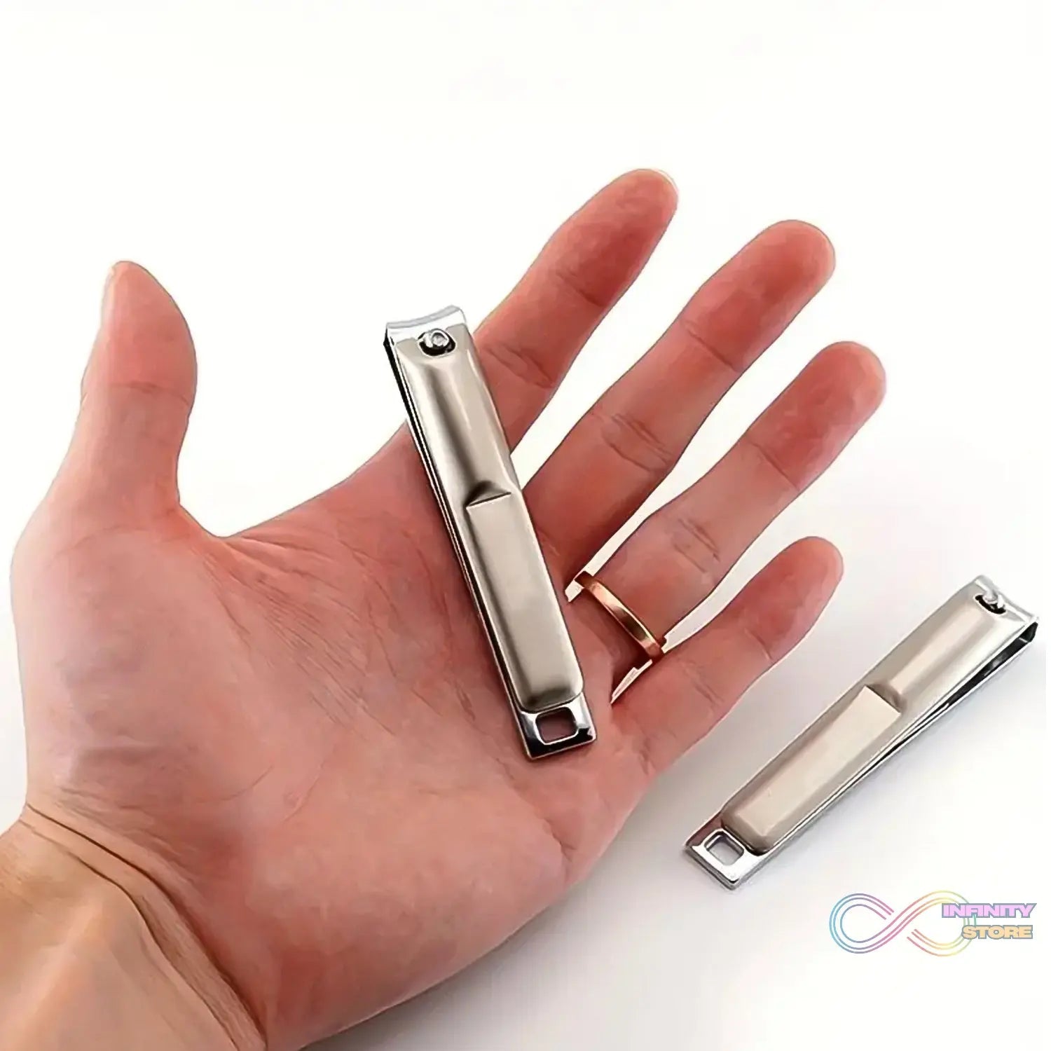 Stainless Steel Folding Portable Large Nail Clippers with Nail File (1 Pc) - infinityexculsivestore.com