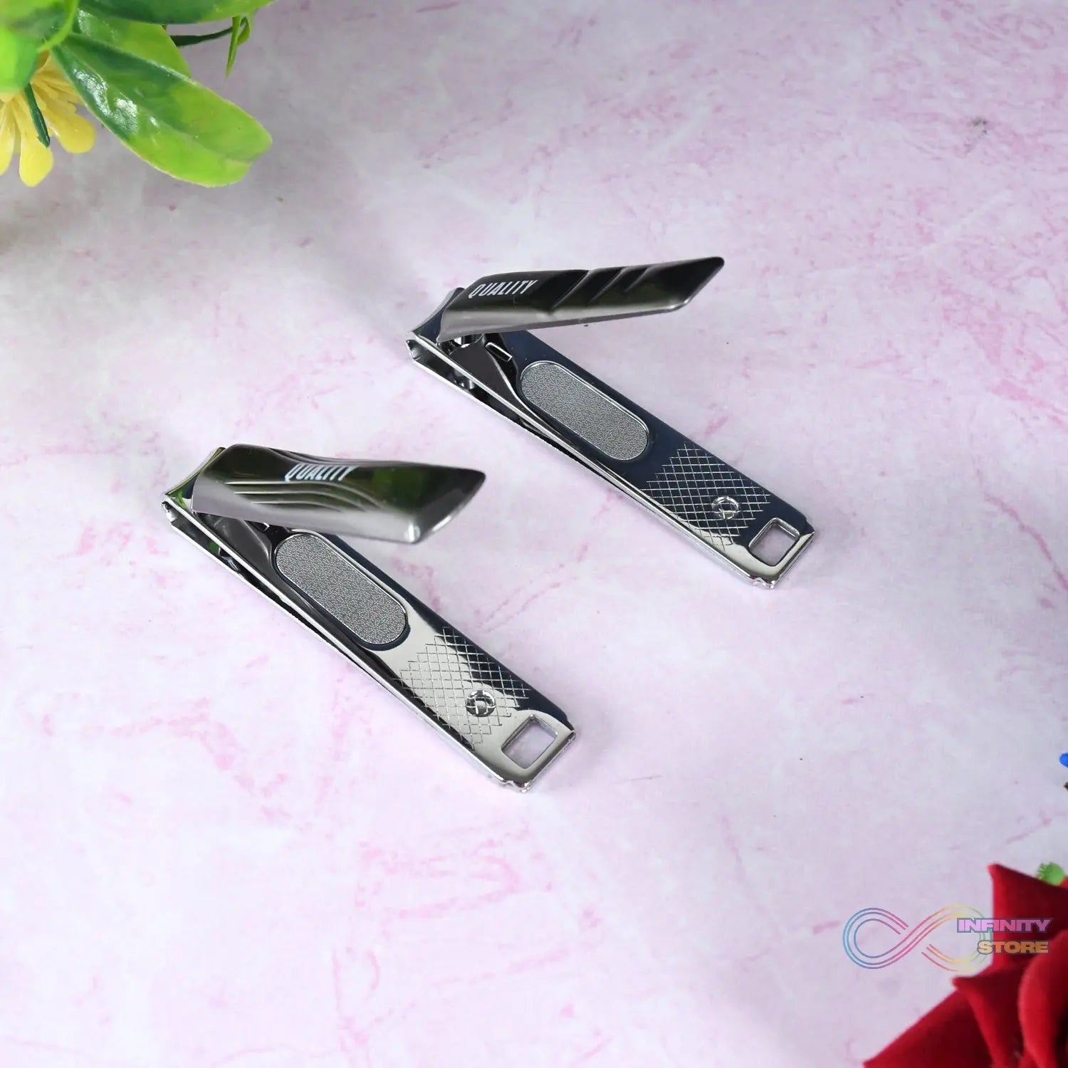 Stainless Steel Folding Portable Large Nail Clippers with Nail File (1 Pc) - infinityexculsivestore.com
