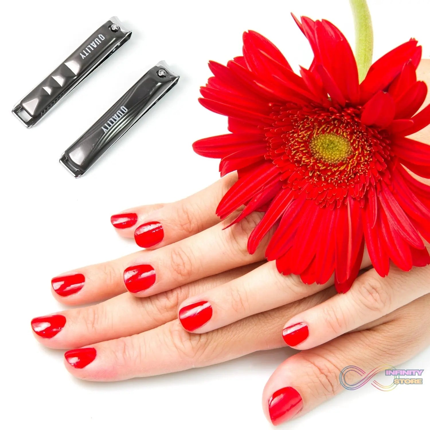 Stainless Steel Folding Portable Large Nail Clippers with Nail File (1 Pc) - infinityexculsivestore.com