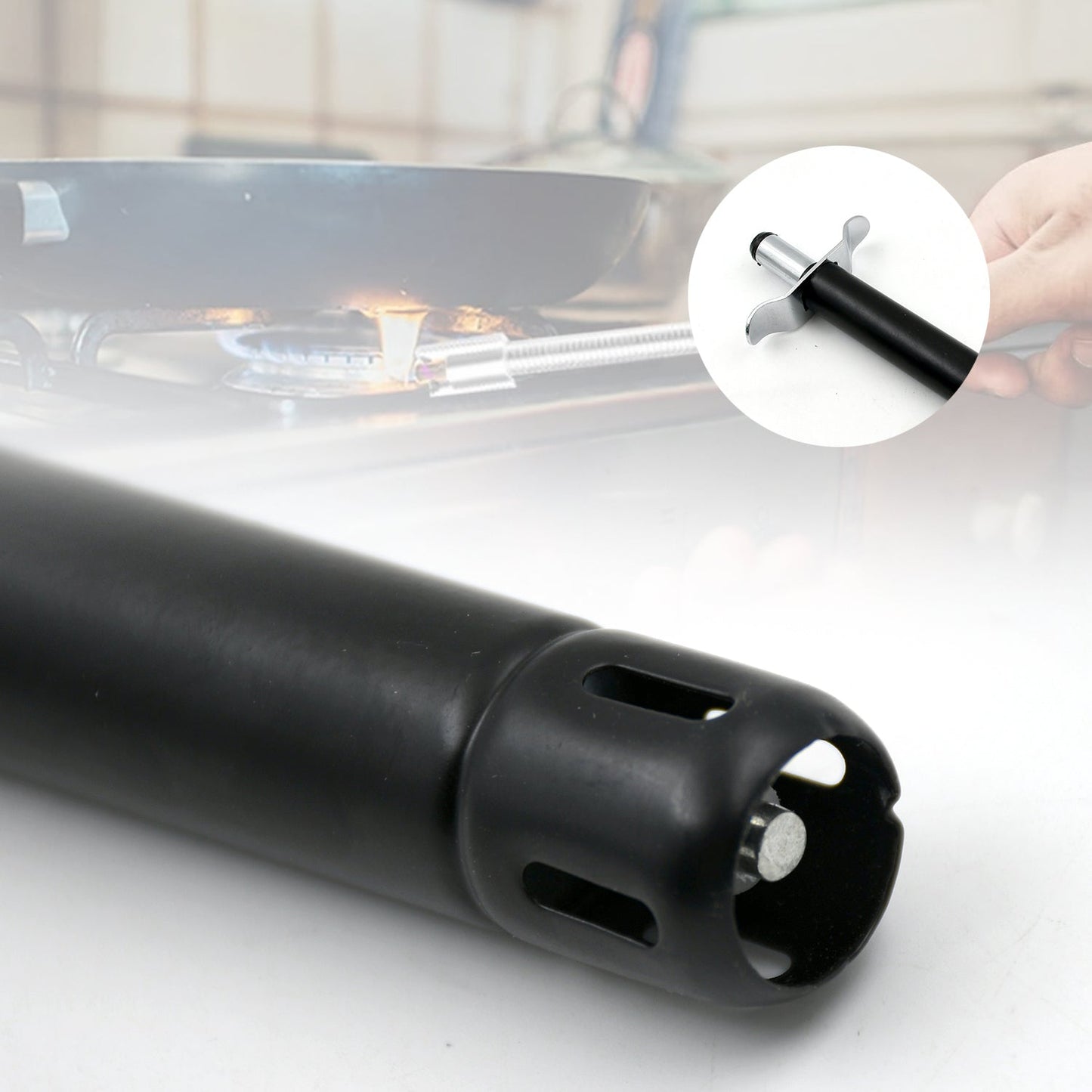 Stainless Steel Gas Lighter for Kitchen Gas Stove, Long Lasting, Unbreakable Lighters for Gas Stoves, Restaurants & Kitchen (1 Pc) - infinityexculsivestore.com