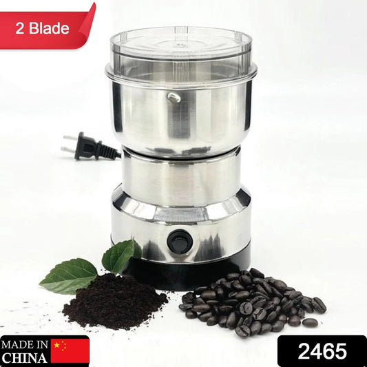 Multi - Functional Electric Stainless Steel Herbs Spices Nuts Grain Grinder with Stainless Steel Bowl, Portable Coffee Bean Seasonings Spices Mill Powder Machine Grinder Machine for Home and Office - infinityexculsivestore.com