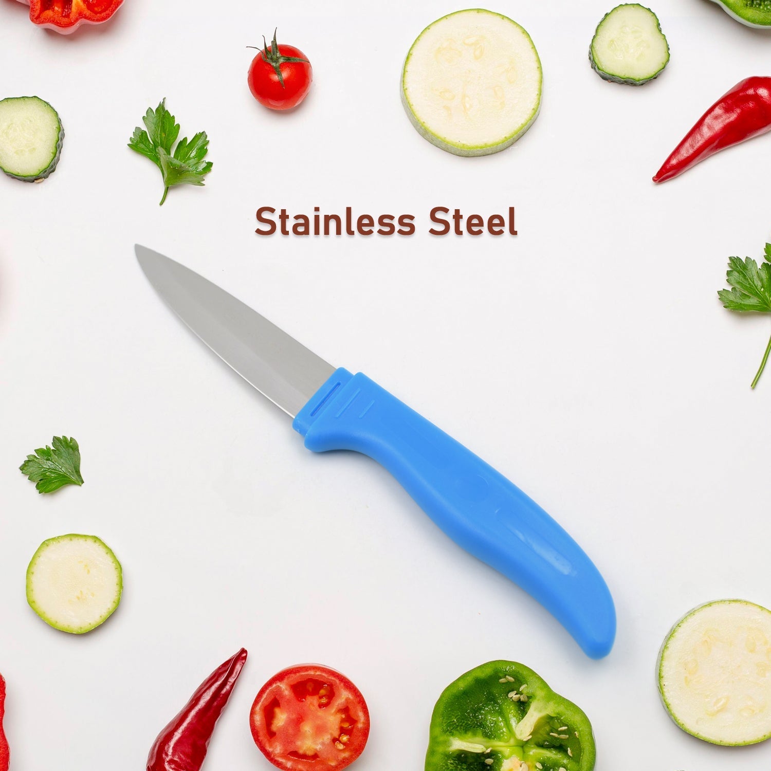 Stainless Steel Knife For Kitchen Use, Knife Set, Knife & Non - Slip Handle With Blade Cover Knife, Fruit, Vegetable,Knife Set (1 Pc) - infinityexculsivestore.com