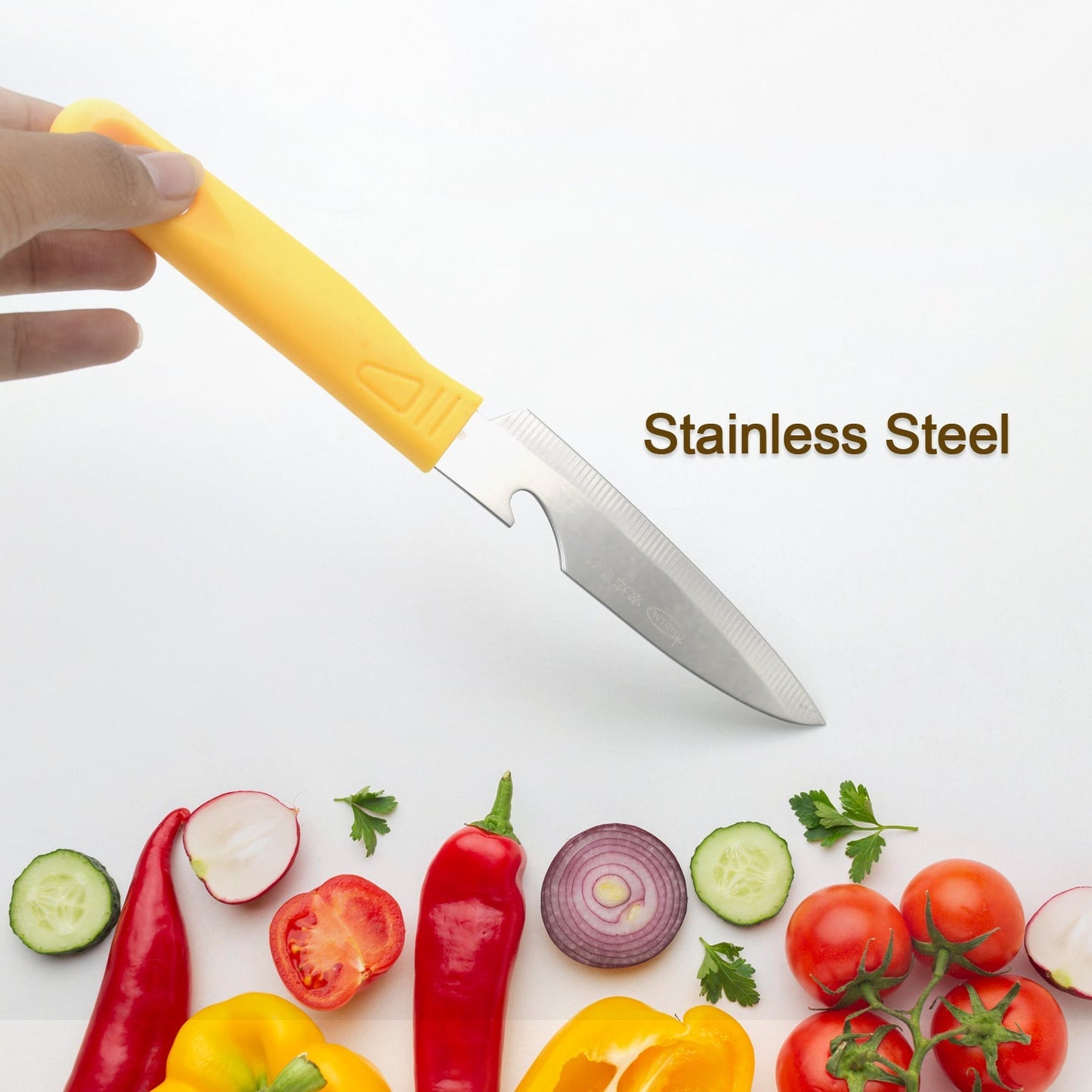 Stainless Steel Knife For Kitchen Use, Knife Set, Knife & Non - Slip Handle With Blade Cover Knife, Fruit, Vegetable,Knife Set (1 Pc) - infinityexculsivestore.com