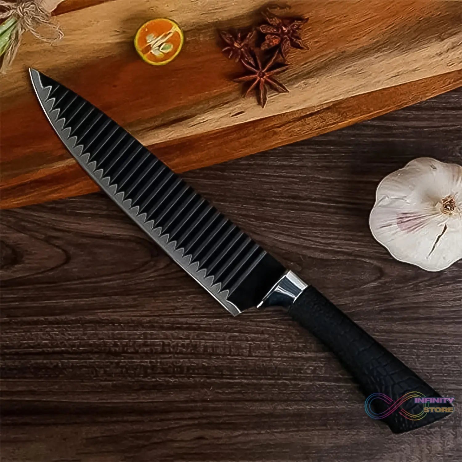 Stainless Steel Knife Set With Chef Peeler And Scissor (6 Pieces) - infinityexculsivestore.com