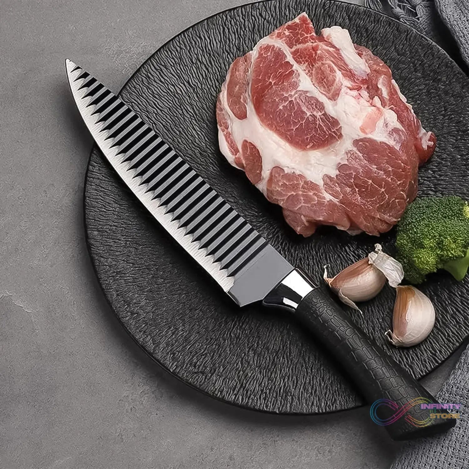 Stainless Steel Knife Set With Chef Peeler And Scissor (6 Pieces) - infinityexculsivestore.com