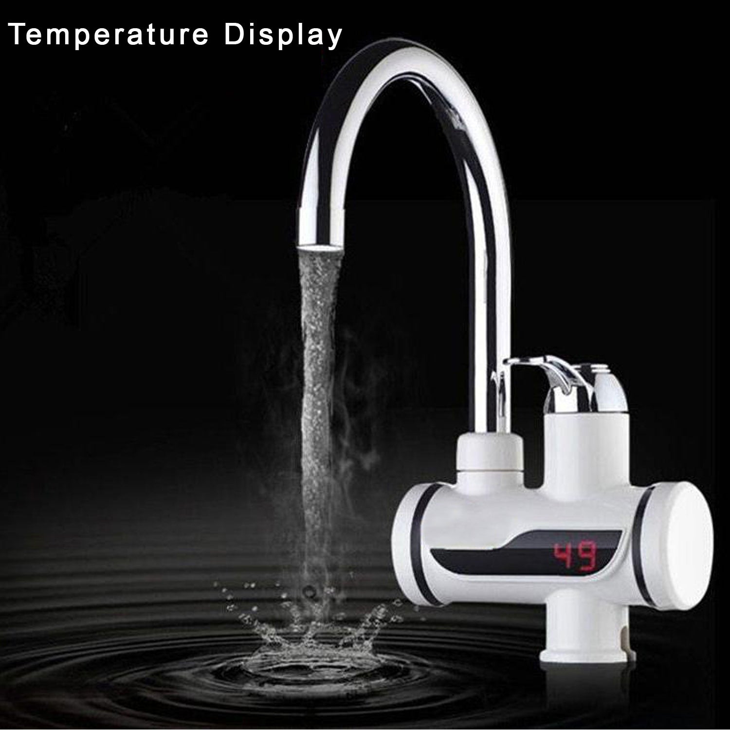 Stainless Steel LED Instant Heating Electric Water Tap - infinityexculsivestore.com