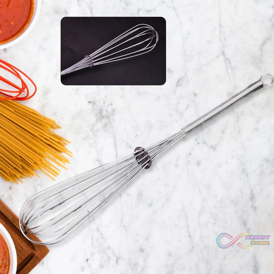 Stainless Steel Manual Milk Frother Egg Whisk Free Egg Separator (1 Pc) - infinityexculsivestore.com