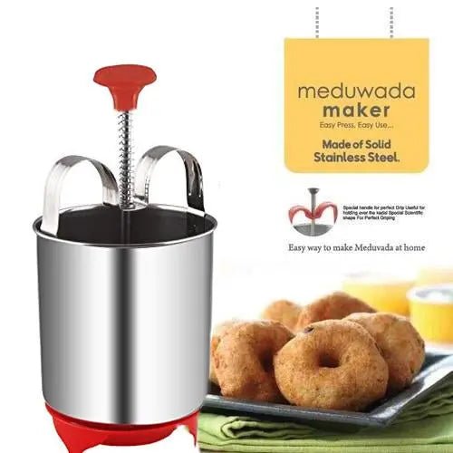 Stainless Steel Medu Vada And Donut Maker For Perfectly Shaped And Crispy Vada Maker - infinityexculsivestore.com