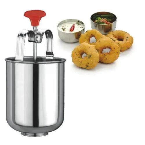 Stainless Steel Medu Vada And Donut Maker For Perfectly Shaped And Crispy Vada Maker - infinityexculsivestore.com
