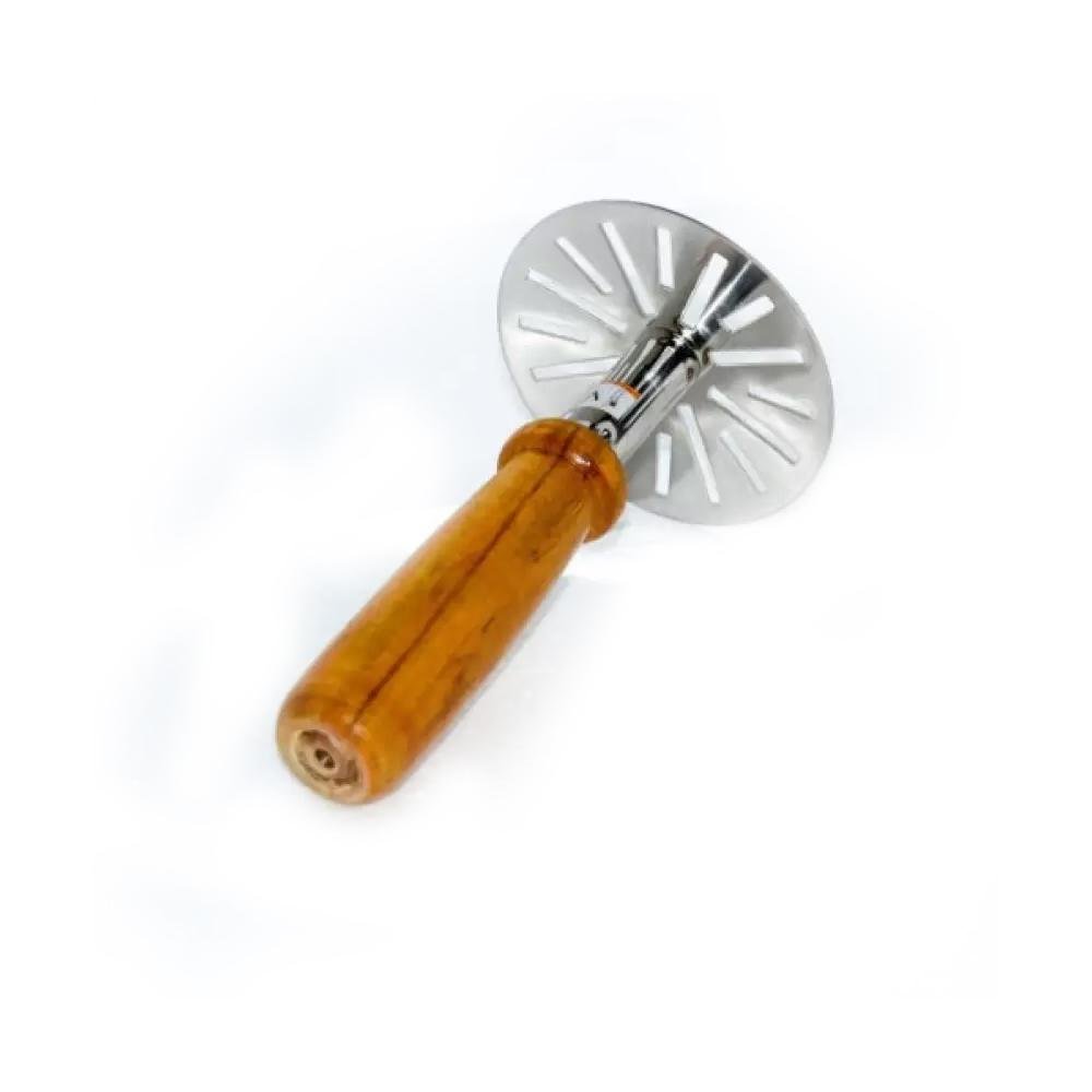 Stainless Steel Potato Masher, Pav Bhaji Masher with wooden handle - infinityexculsivestore.com