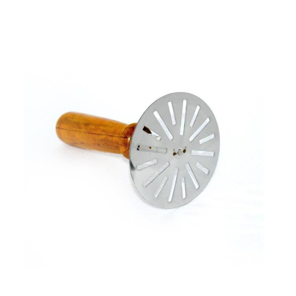Stainless Steel Potato Masher, Pav Bhaji Masher with wooden handle - infinityexculsivestore.com