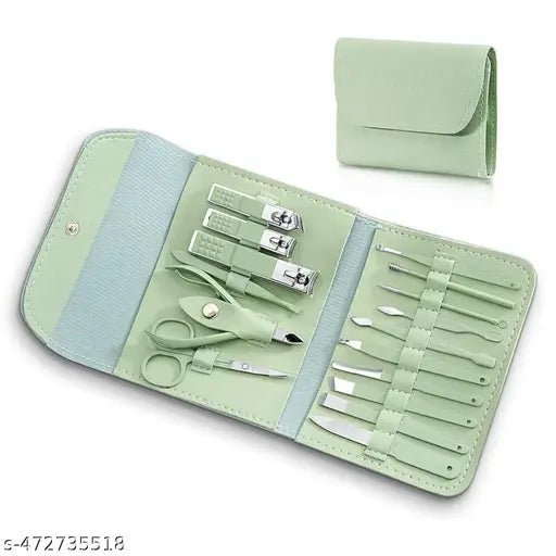 Stainless Steel Professional Manicure Set Nail Cutter For Women Nail Scissors Luxury Grooming Kit Manicure Pedicure Kit For Women Nail Acne Remover needle - infinityexculsivestore.com