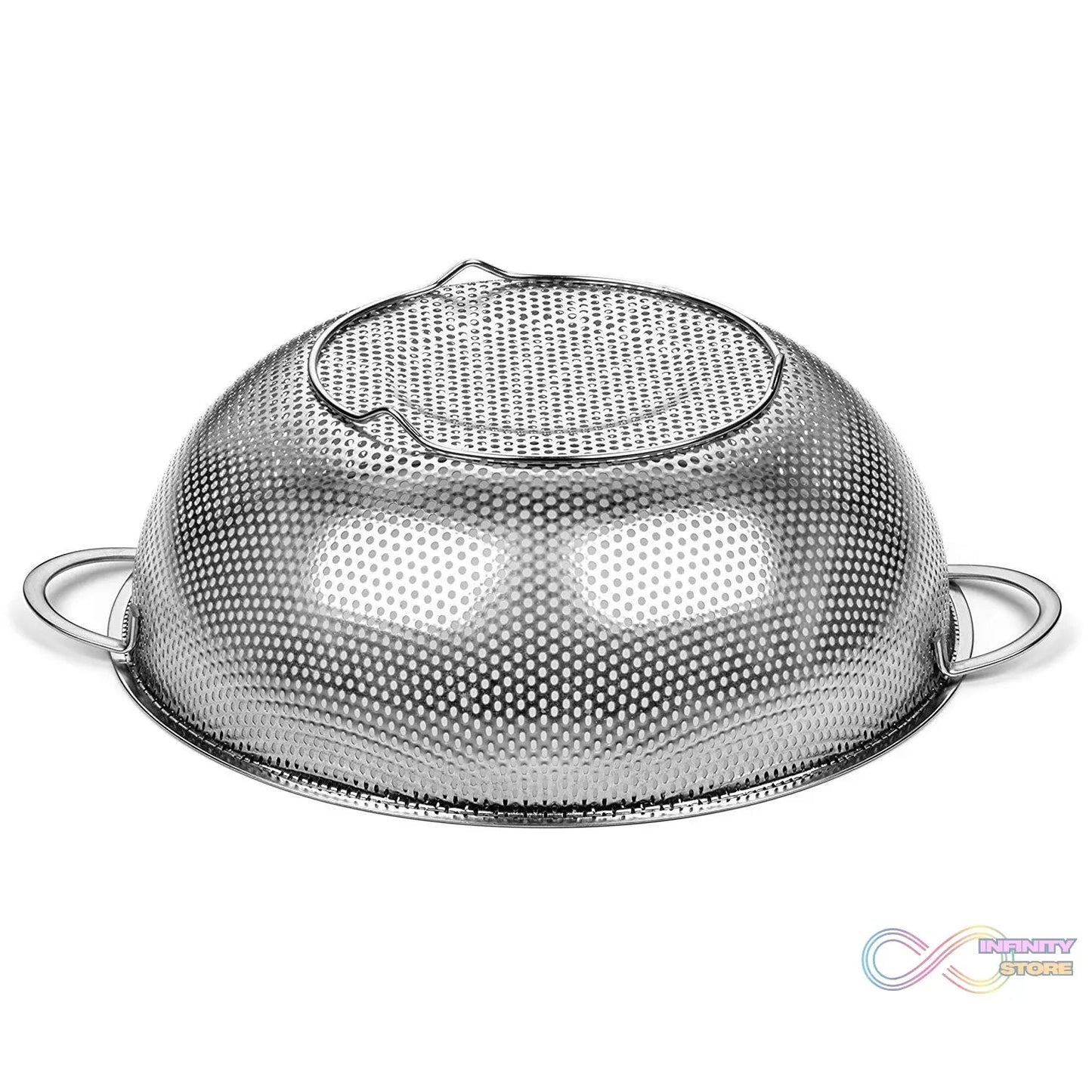 Stainless Steel Rice Vegetables Washing Bowl Strainer Collapsible Strainer. - infinityexculsivestore.com