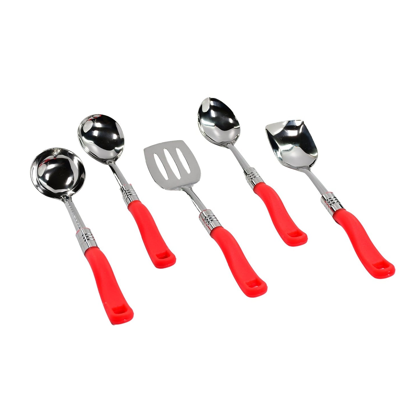 Stainless Steel Serving Spoon Set 5 pcs. - infinityexculsivestore.com