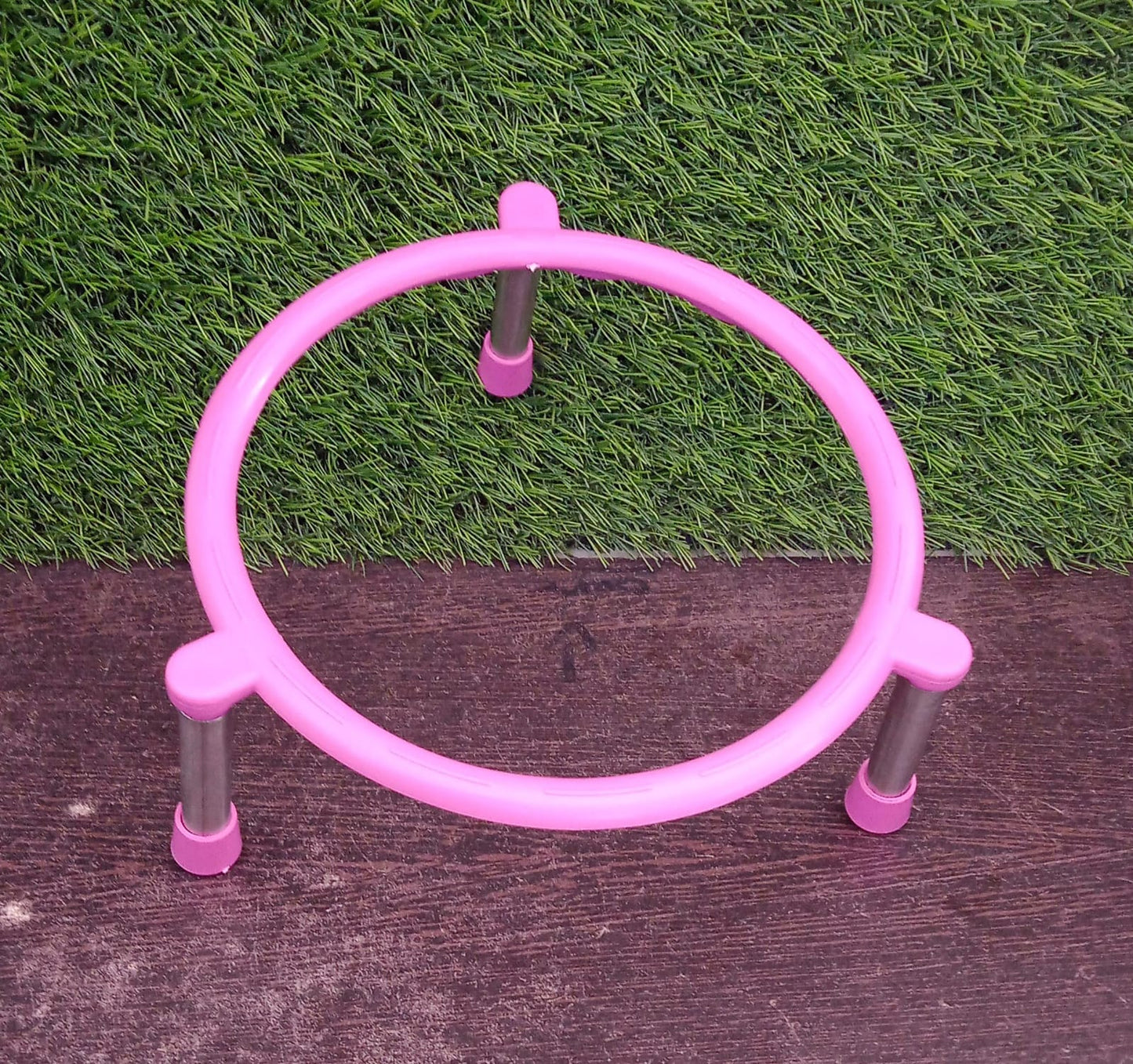 Stainless Steel Single Ring Matka Stand - infinityexculsivestore.com