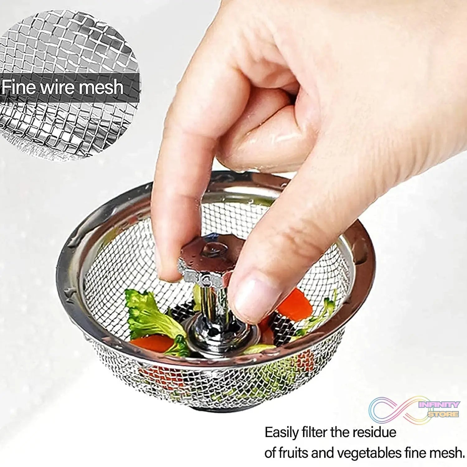 Stainless Steel Sink Strainer Basket Strainer Kitchen Sink Strainer (1 Pc) - infinityexculsivestore.com