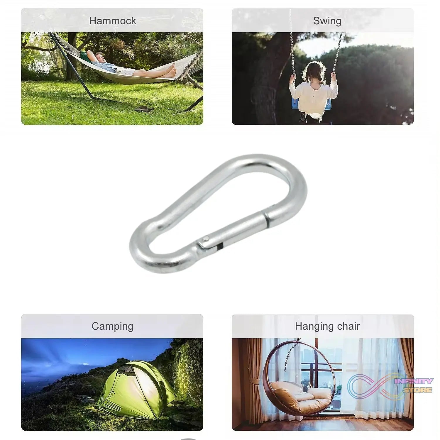 Stainless Steel Snap Hook (7×70 MM / 1 Pc) - infinityexculsivestore.com