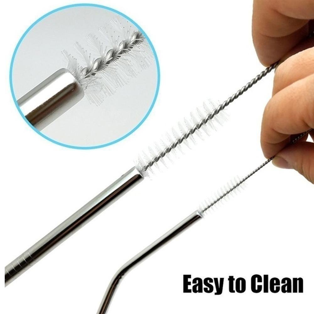 Stainless Steel Straw Cleaning Brush Drinking Pipe, 23mm 1 pcs - infinityexculsivestore.com